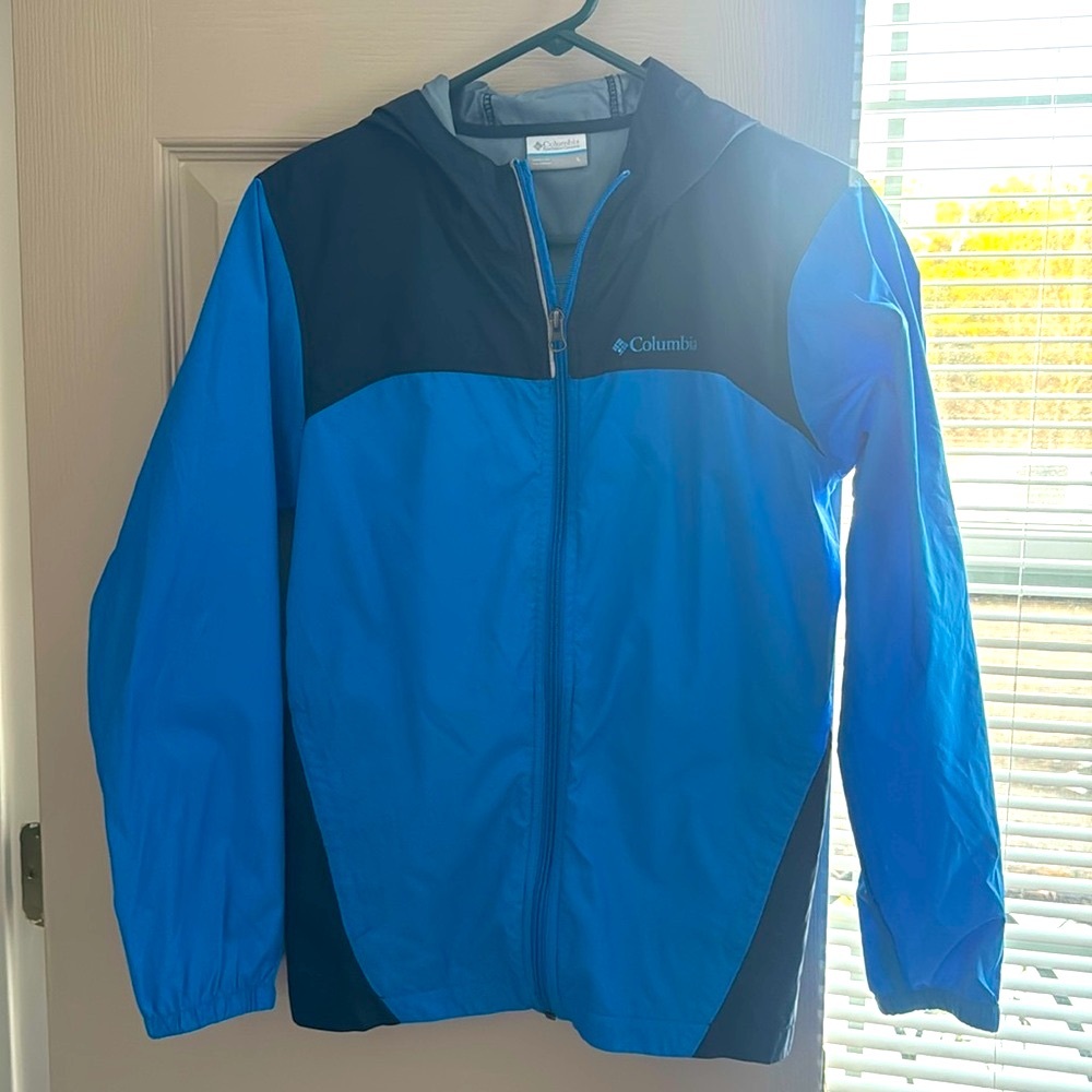 Youth Large Columbia Rain Jacket with Hood